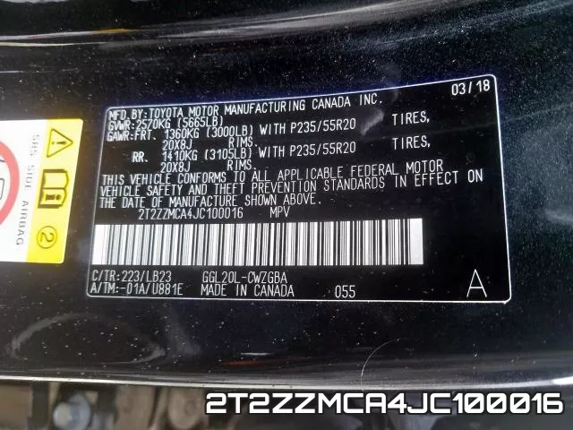 2T2ZZMCA4JC100016 фото 2