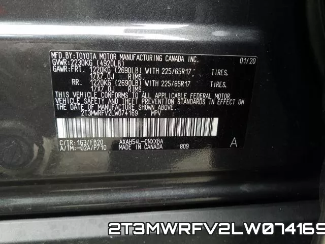 2T3MWRFV2LW074169 фото 2