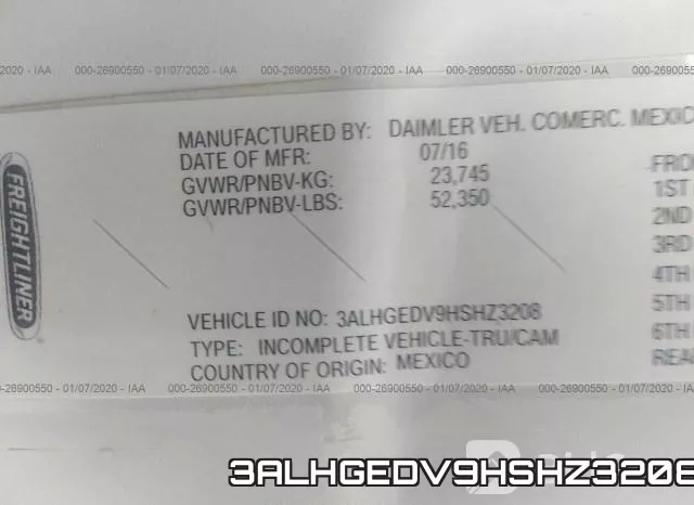 3ALHGEDV9HSHZ3208 фото 10