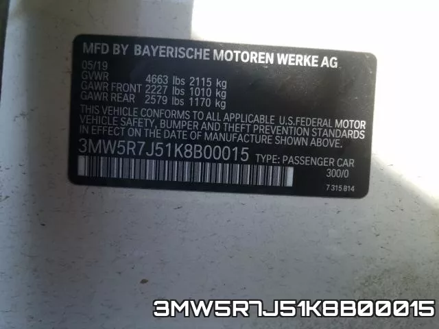 3MW5R7J51K8B00015 фото 2