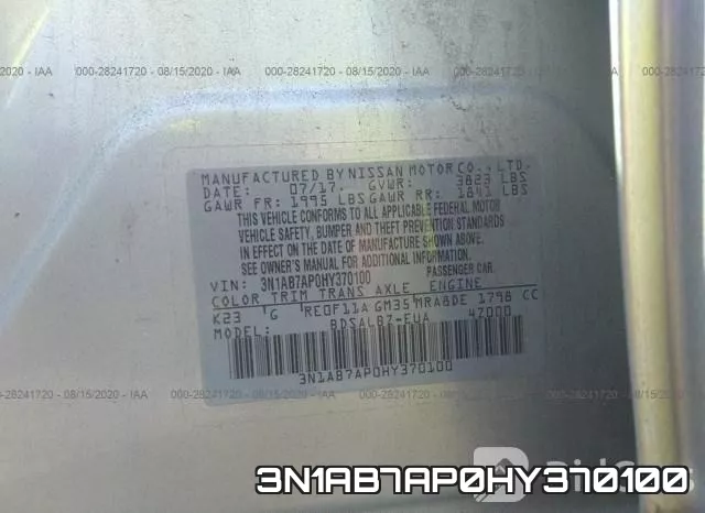 3N1AB7AP0HY370100 фото 10
