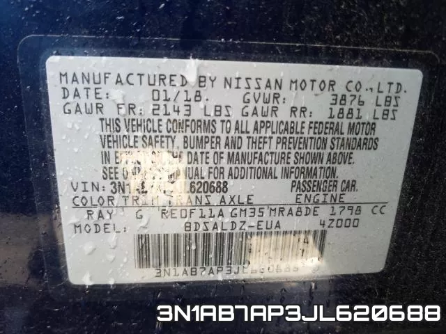 3N1AB7AP3JL620688 фото 2