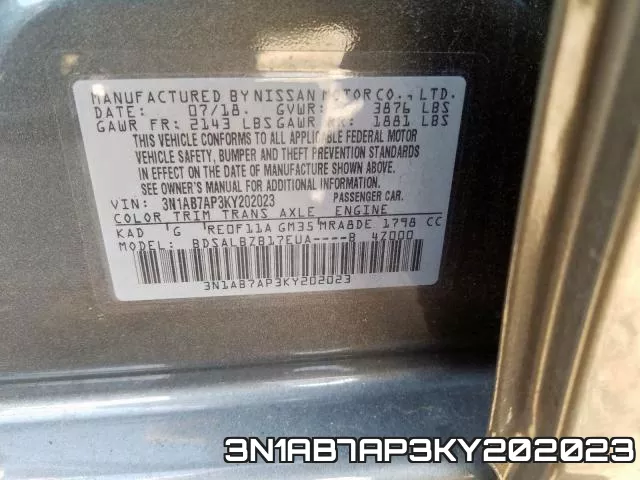 3N1AB7AP3KY202023 фото 2