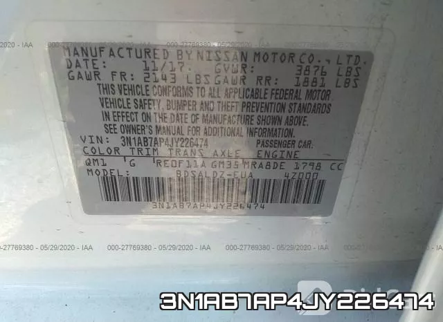 3N1AB7AP4JY226474 фото 10