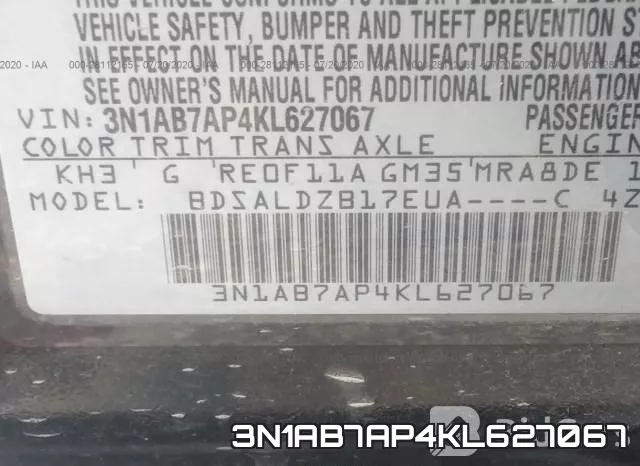 3N1AB7AP4KL627067 фото 10