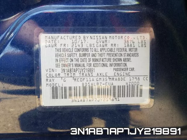 3N1AB7AP7JY219891 фото 2