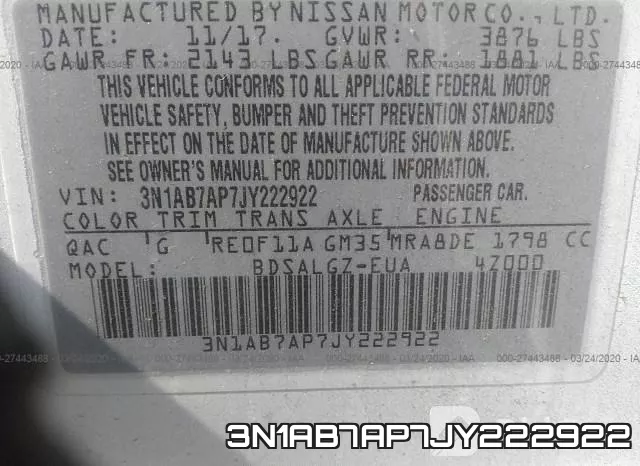 3N1AB7AP7JY222922 фото 10