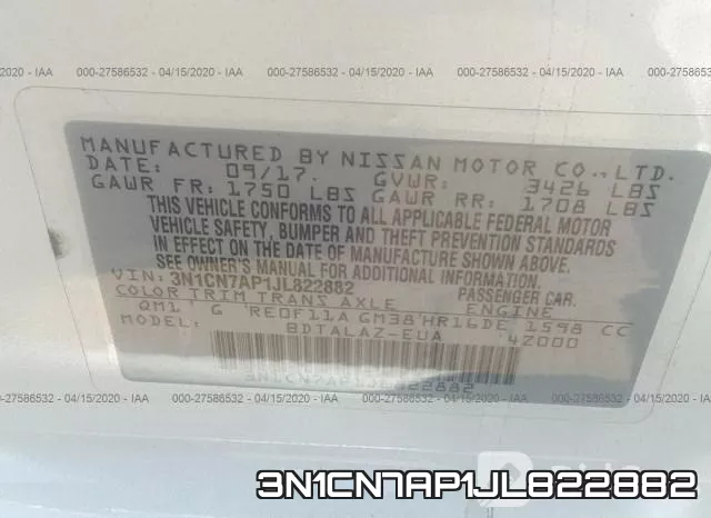 3N1CN7AP1JL822882 фото 10