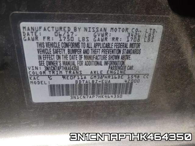 3N1CN7AP7HK464350 фото 2