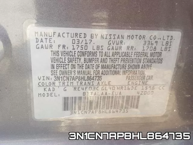 3N1CN7AP8HL864735 фото 2