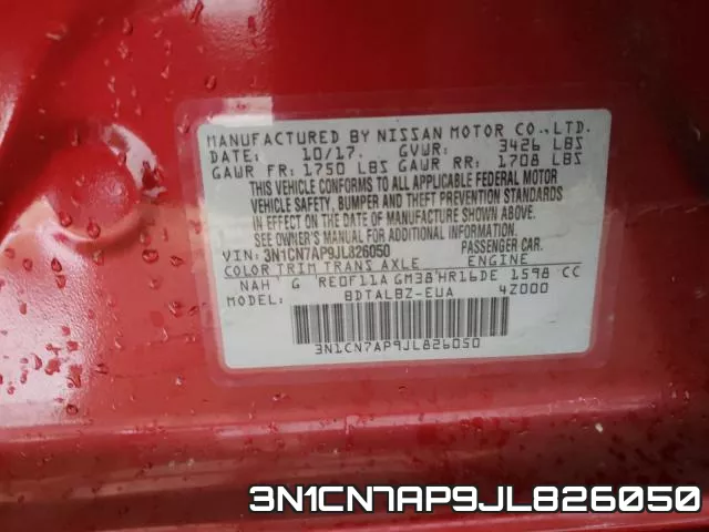 3N1CN7AP9JL826050 фото 2