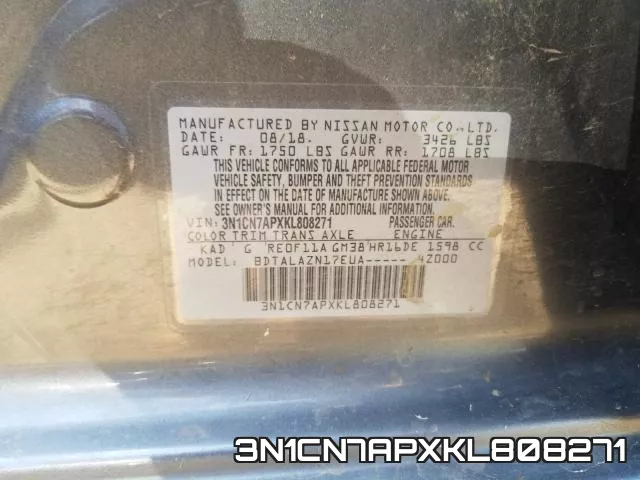 3N1CN7APXKL808271 фото 2
