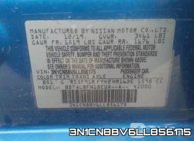 3N1CN8BV6LL856175 фото 10