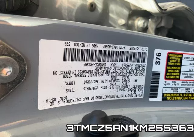 3TMCZ5AN1KM255363 фото 2