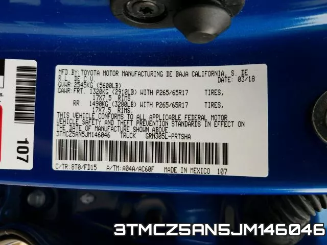 3TMCZ5AN5JM146046 фото 2