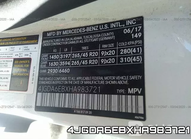 4JGDA6EBXHA983721 фото 10