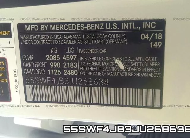 55SWF4JB3JU268638 фото 10