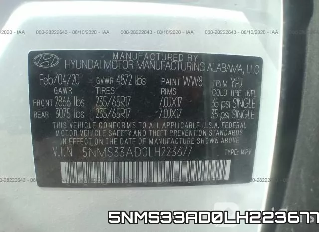 5NMS33AD0LH223677 фото 10