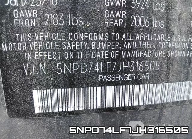 5NPD74LF7JH316505 фото 10