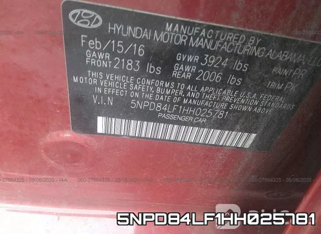 5NPD84LF1HH025781 фото 10