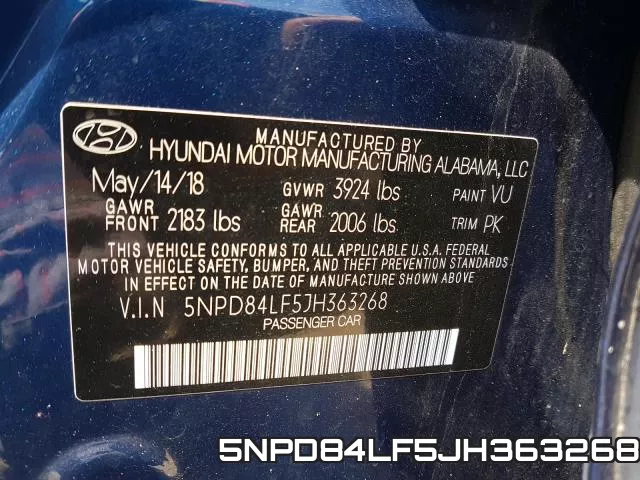 5NPD84LF5JH363268 фото 2