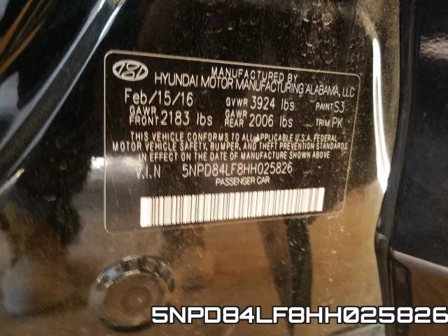 5NPD84LF8HH025826 фото 2
