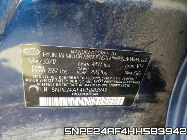5NPE24AF4HH583942 фото 2