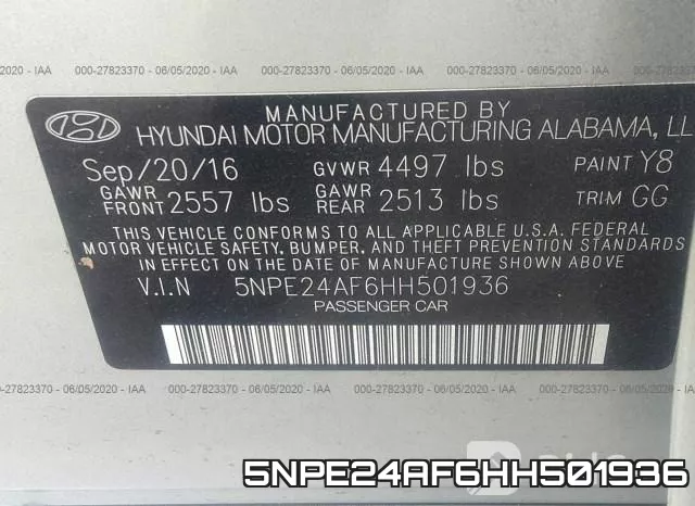 5NPE24AF6HH501936 фото 10