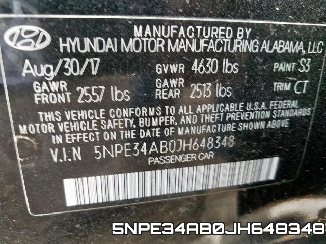 5NPE34AB0JH648348 фото 2
