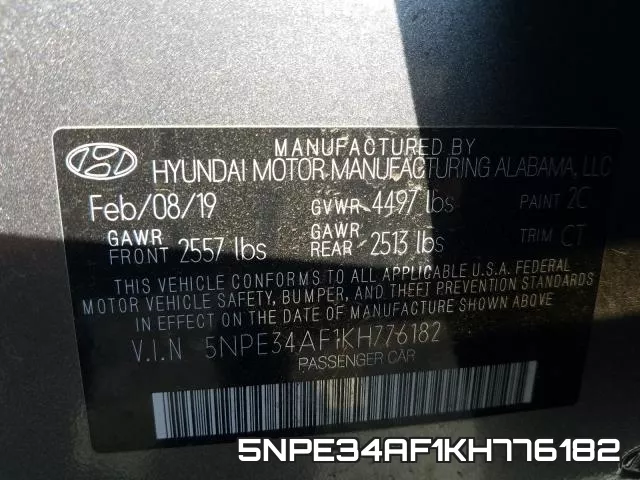 5NPE34AF1KH776182 фото 2