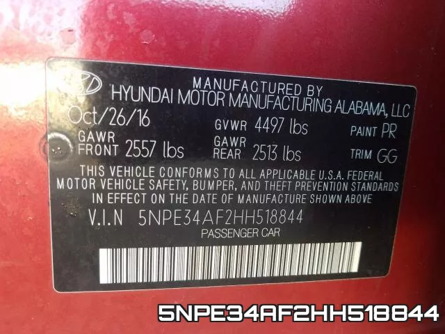 5NPE34AF2HH518844 фото 2