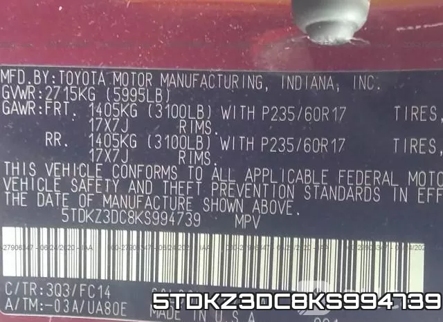 5TDKZ3DC8KS994739 фото 10
