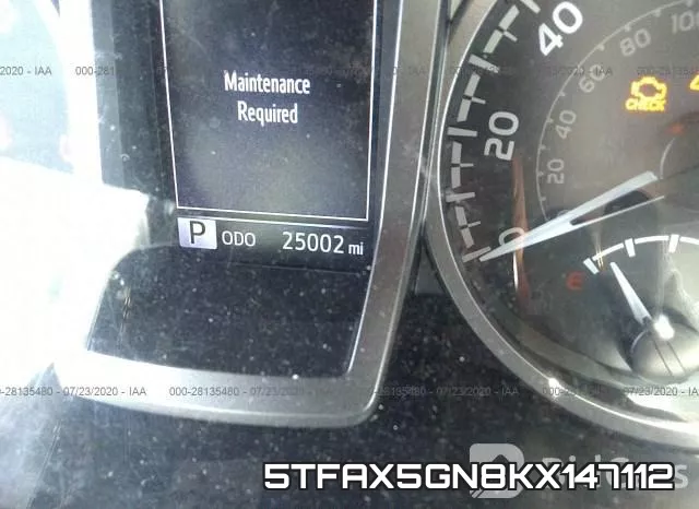 5TFAX5GN8KX147112 фото 8