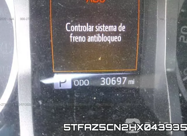 5TFAZ5CN2HX043935 фото 8