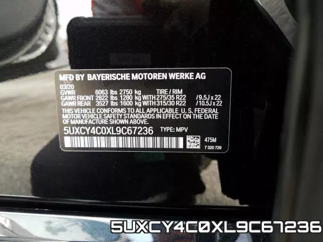 5UXCY4C0XL9C67236 фото 2