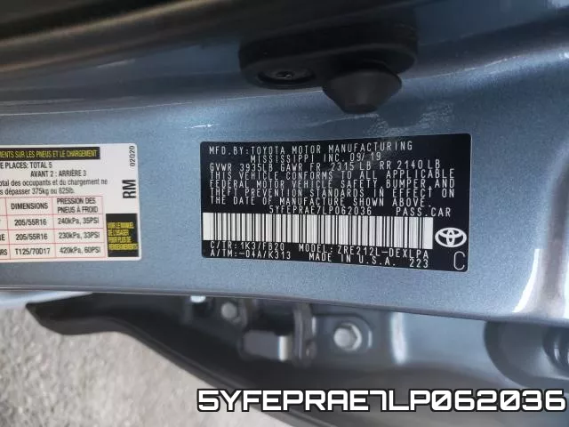 5YFEPRAE7LP062036 фото 2