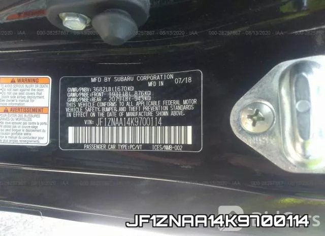 JF1ZNAA14K9700114 фото 10