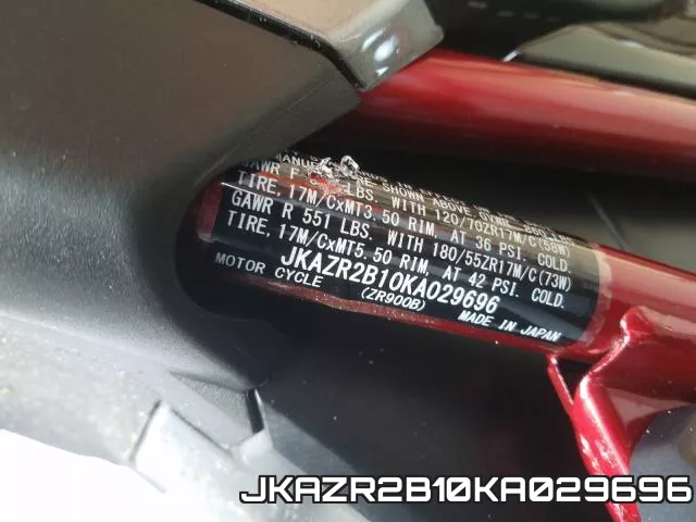 JKAZR2B10KA029696 фото 2