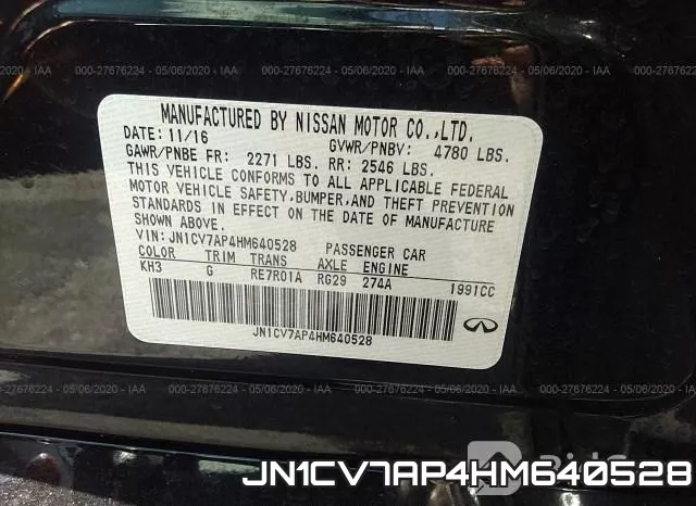 JN1CV7AP4HM640528 фото 10