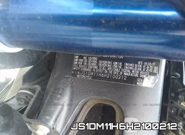 JS1DM11H6H2100212 фото 2