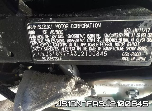 JS1GN7FA3J2100845 фото 2