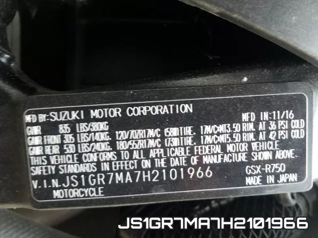 JS1GR7MA7H2101966 фото 2