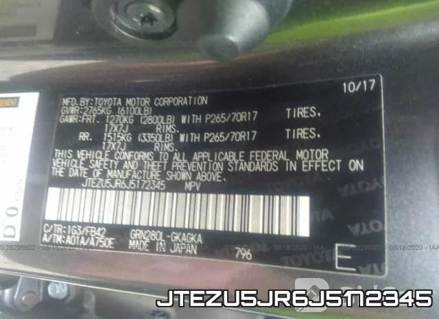 JTEZU5JR6J5172345 фото 10