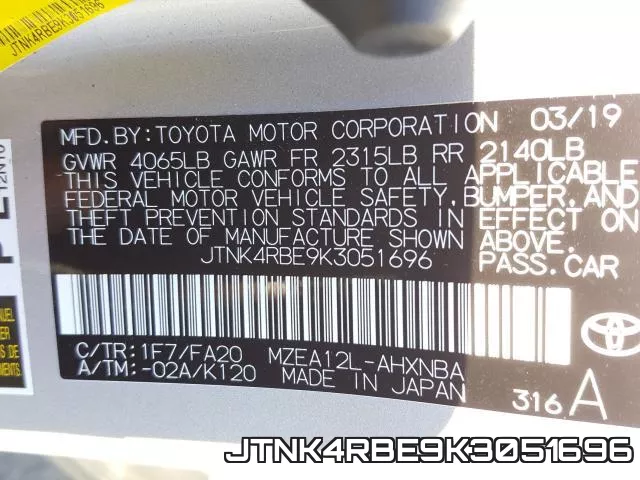 JTNK4RBE9K3051696 фото 2