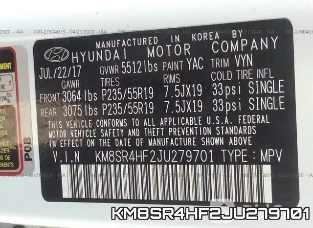 KM8SR4HF2JU279701 фото 10