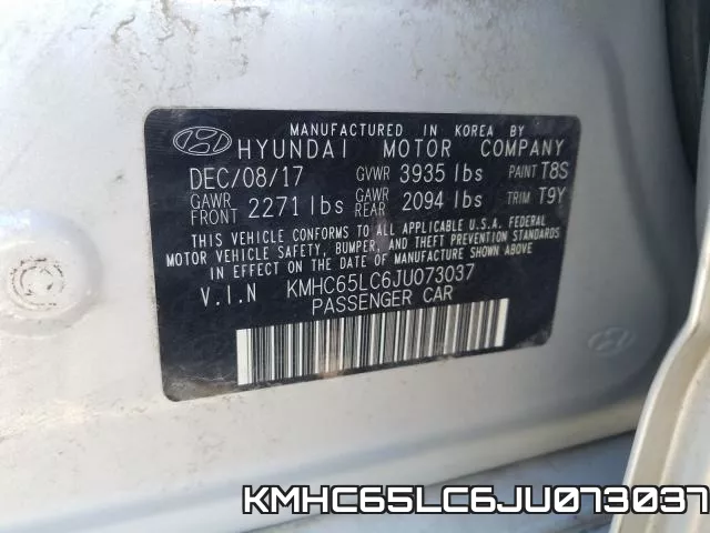 KMHC65LC6JU073037 фото 2