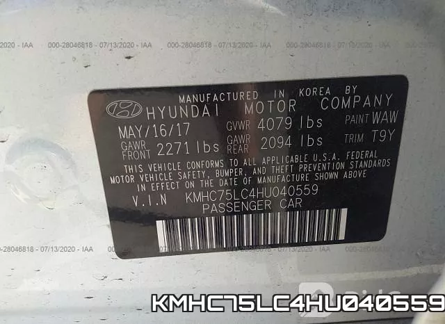 KMHC75LC4HU040559 фото 10