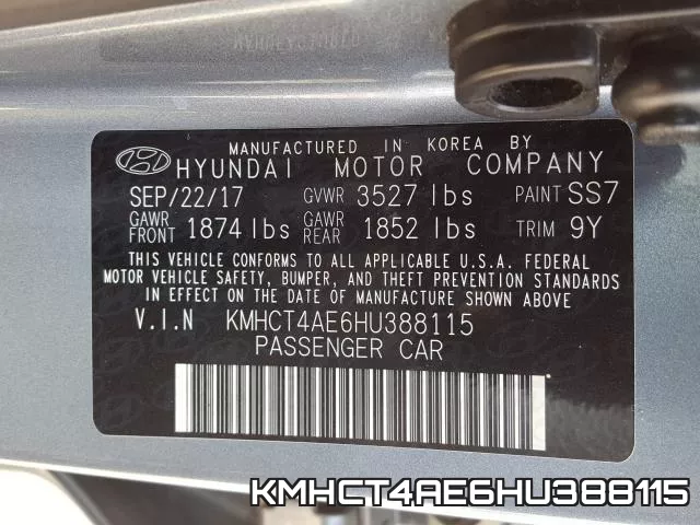 KMHCT4AE6HU388115 фото 2