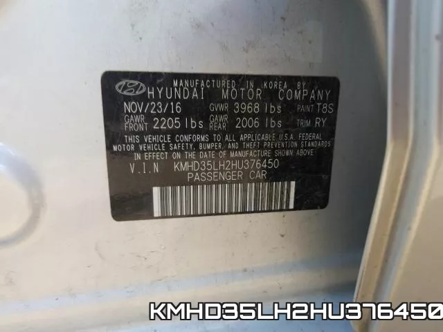 KMHD35LH2HU376450 фото 2