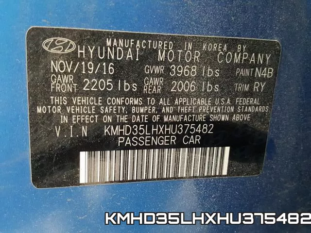 KMHD35LHXHU375482 фото 2